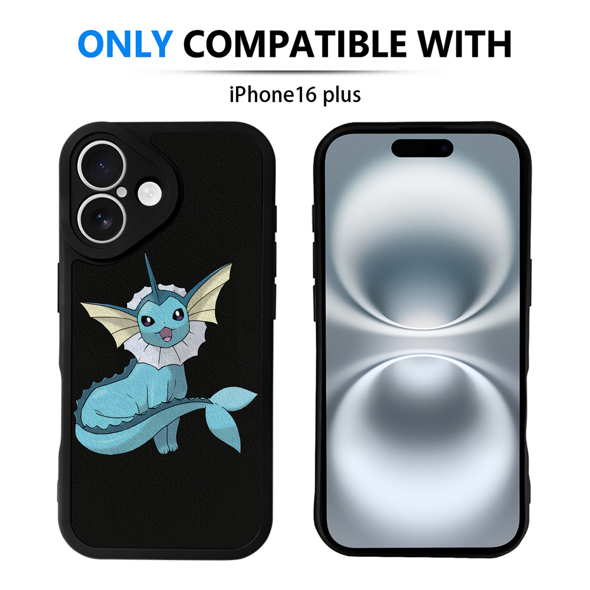 （画像用） ポケットモンスター Pokémon 【iPhone 16シリーズ対応】シリコンスマホケース（レザー調） 材質：シリコン
